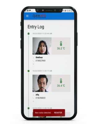 automated contact tracing device